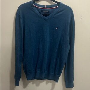 Tommy Hilfiger Men's Deep Blue V-Neck Sweater